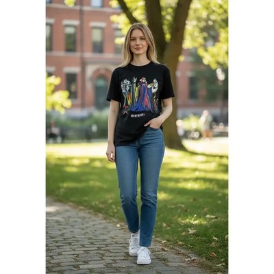 ZARA Disney Villains T-Shirt Black Cruella Maleficent Ursula Evil Queen Size L