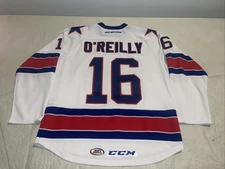 Cal O’Reilly Rochester Americans Ahl Jersey Vintage Mens Medium White Ccm Mic