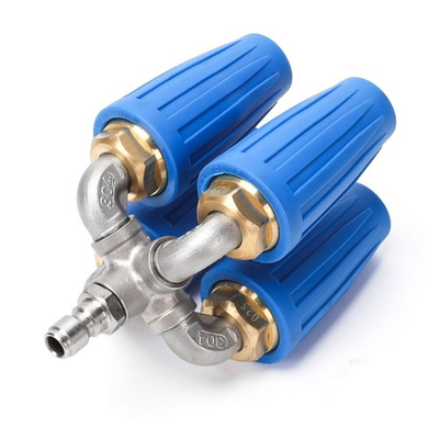 #ad 4000PSI Pressure Washer 1 4quot; Connector Rotating 4 Outlet Orifice Turbo Nozzle $43.28