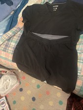 Lg Black Scrub Set Top Pants