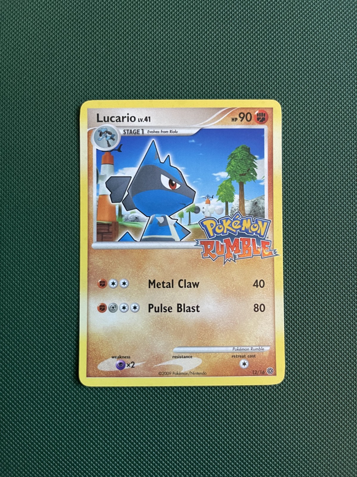 Lucario 12/16 Pokemon Rumble 2009 Pokemon TCG