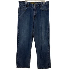 Vintage Levi's Silvertab Low + Loose Jeans 34x32 Baggy Fit 90s Y2K Grunge Denim