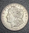 USA 1921 Morgan Dollar Coin 90% Silver - $1 Last Year - United States