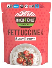 Miracle Noodle Organic Fettuccine 7oz Pack of 6 Vegan Keto Gluten Free Noodles
