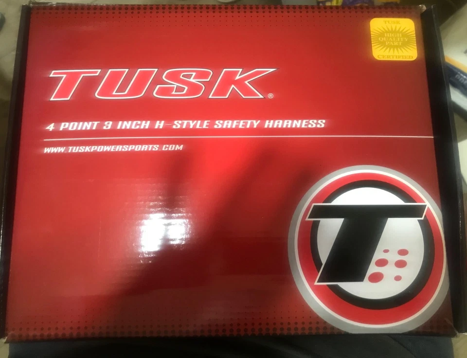 Tusk 4 Point 3 inch H-Style Safety Harness Set Fits UTV Polaris Can-Am 2pcs- NIB Foto 2 de 4