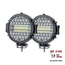 7 Inch Round Led Off Road Lights 201w 10000lm Led Work Lights Pack Of 2 Black 7 Inch Round Led Off Road Lights 201w 10000lm Led Work Lights Pack Of 2 Black