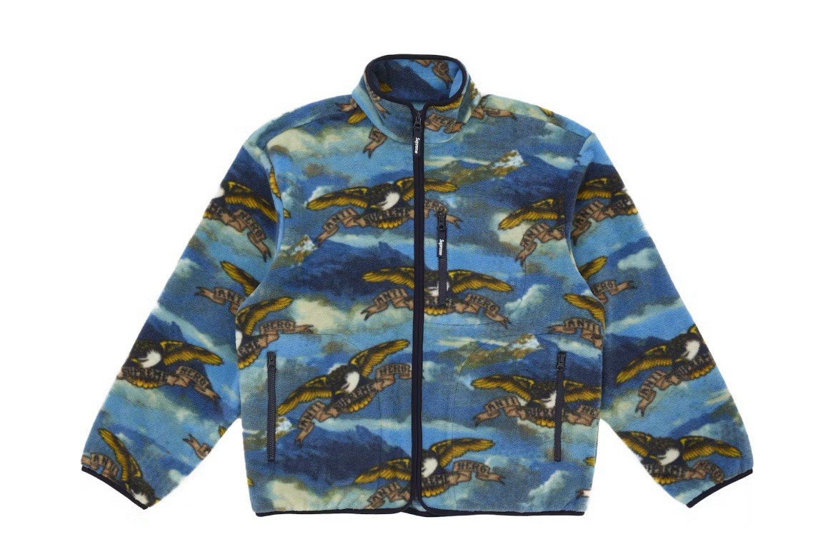 Supreme ANTIHERO Fleece Jacket Multicolor Large New FW25 | eBay