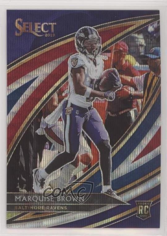 2019 Panini Select Field Level Tri-Color Prizm 24/99 Marquise Brown #216 00hy