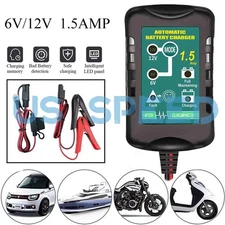 Automatic Battery Charger Maintainer Motorcycle Trickle Float Fit Tender 6V 12V