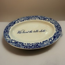 Piatto tovaglia vintage Copeland Spode’s made in England che bruciò la tovaglia