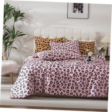 Leopard Cheetah Print Comforter Set Size Safari 3 Pieces Comforter King Pink