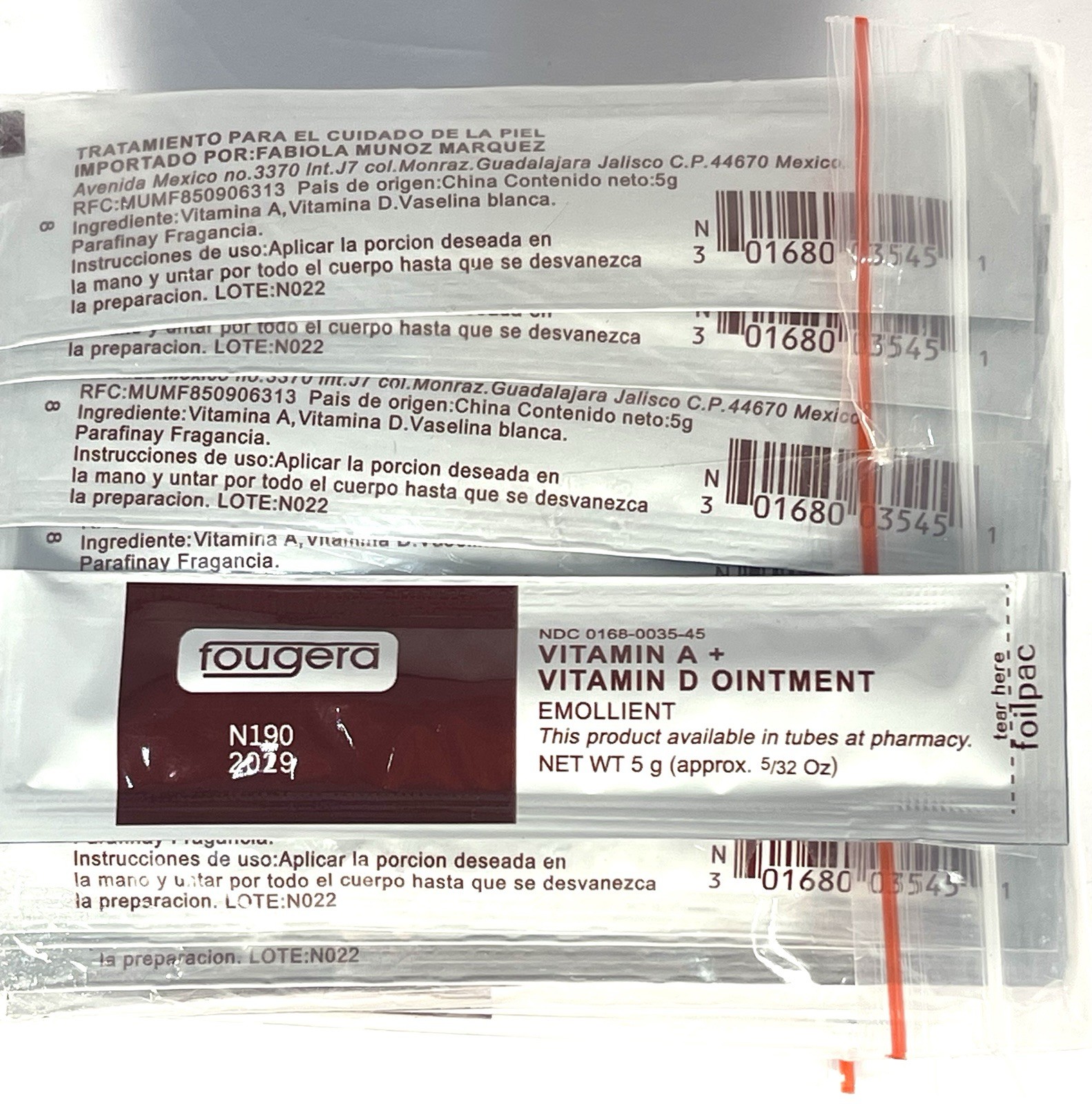 50 Tube Tattoo Aftercare Vitamin A & D Ointment Scar Repair Skin Healing Oint