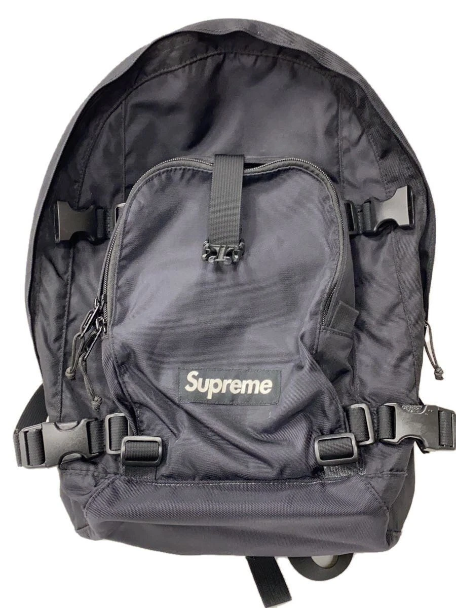 Sac à dos Supreme 19AW sac à dos nylon noir occasion