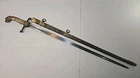 Eagle Head War of 1812 Militia Officers Sword Saber w/Brass Scabbard - Etched