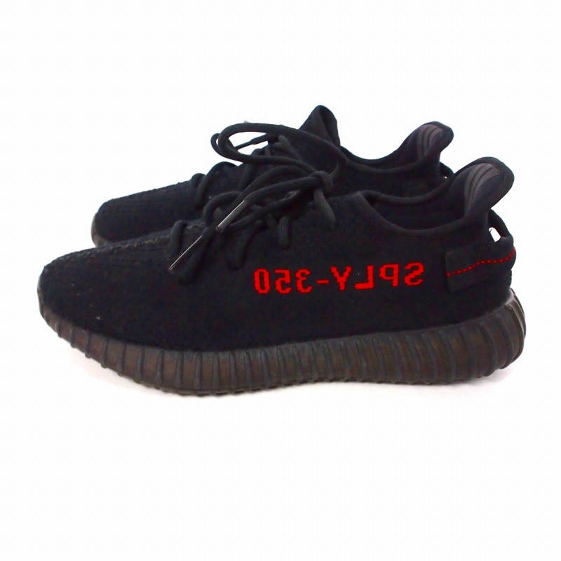 Adidas Originals YEEZY Boost 350 V2 Bred Sneakers US9 Black AB thumbnail 2