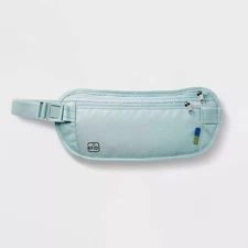 RFID Blocking Waist Pouch - Open Story-Water-Resistant Belt Bag-Sage Green