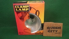 Leviton Clamp Lamp portable work light w/reflector. 6' cord NEW vintage-look