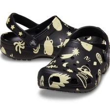 Crocs Classic Glow In The Dark Space Clog K (210355-001) - Size J2 NWOT