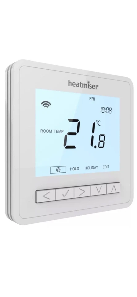 Heatmiser NeoAir V3Smart kabelloses programmierbares Raumthermostat weiß