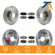 Disc Brake Rotor & Semi-Metallic Pad Front Rear Kit For 2019-2022 Mazda CX-3 AWD