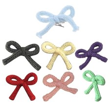 Handmade Crochet Bowknot Hairclip Sweet Ballet Hairpin Hair Styling Decoration