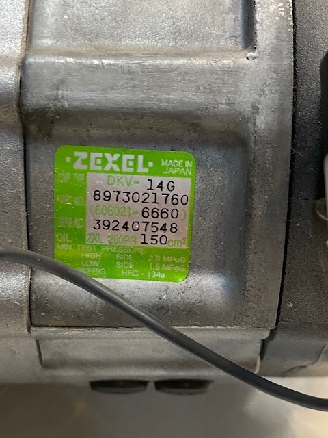 Zexel A/C Compressor 506021-6660 DKV-14G 8973021760 | 392407548 | eBay