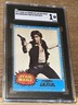 1977 STAR WARS ARGENTINA STANI HAN SOLO ROOKIE CARD #58 SGC