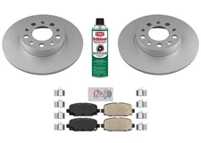 Rear Coated Brake Rotors & Brake Pads For Jeep Compass 2018 2019 2020 2021 2022