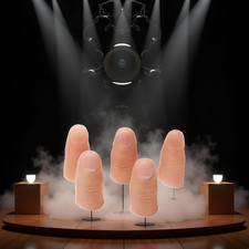 5 Pcs Finger Magic Trick Fake Soft Thumb Tip Close up Stage Show Prop Prank, ...