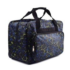 TLBTEK Black Sewing Machine Carrying Case,Universal Canvas Carry Tote