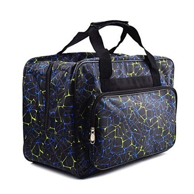 TLBTEK Black Sewing Machine Carrying Case,Universal Canvas Carry Tote