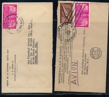 Dominican  Republic  2  covers  , one censor with nice ad