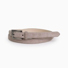 Women's Premium Suede Leather Belt - Beige Size M-L 