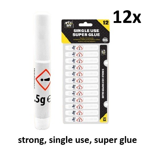 48 X Super Colla Forte Istantaneo Alta Resistenza Adesivo Metallo Ceramica Legno Pelle - Foto 6 di 8