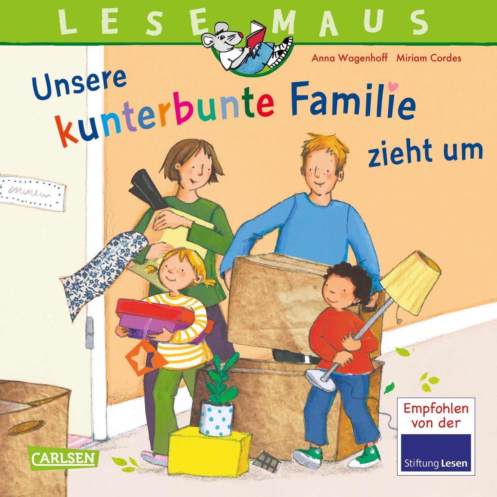 Lesemaus 171: Unsere Kunterbunte Familie Zieht Um | Anna Wagenhoff |