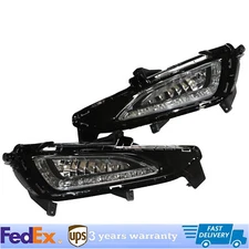 Pair For  2016 2017 Hyundai Tucson LED DRL Fog Light Daytime Running Lamp
