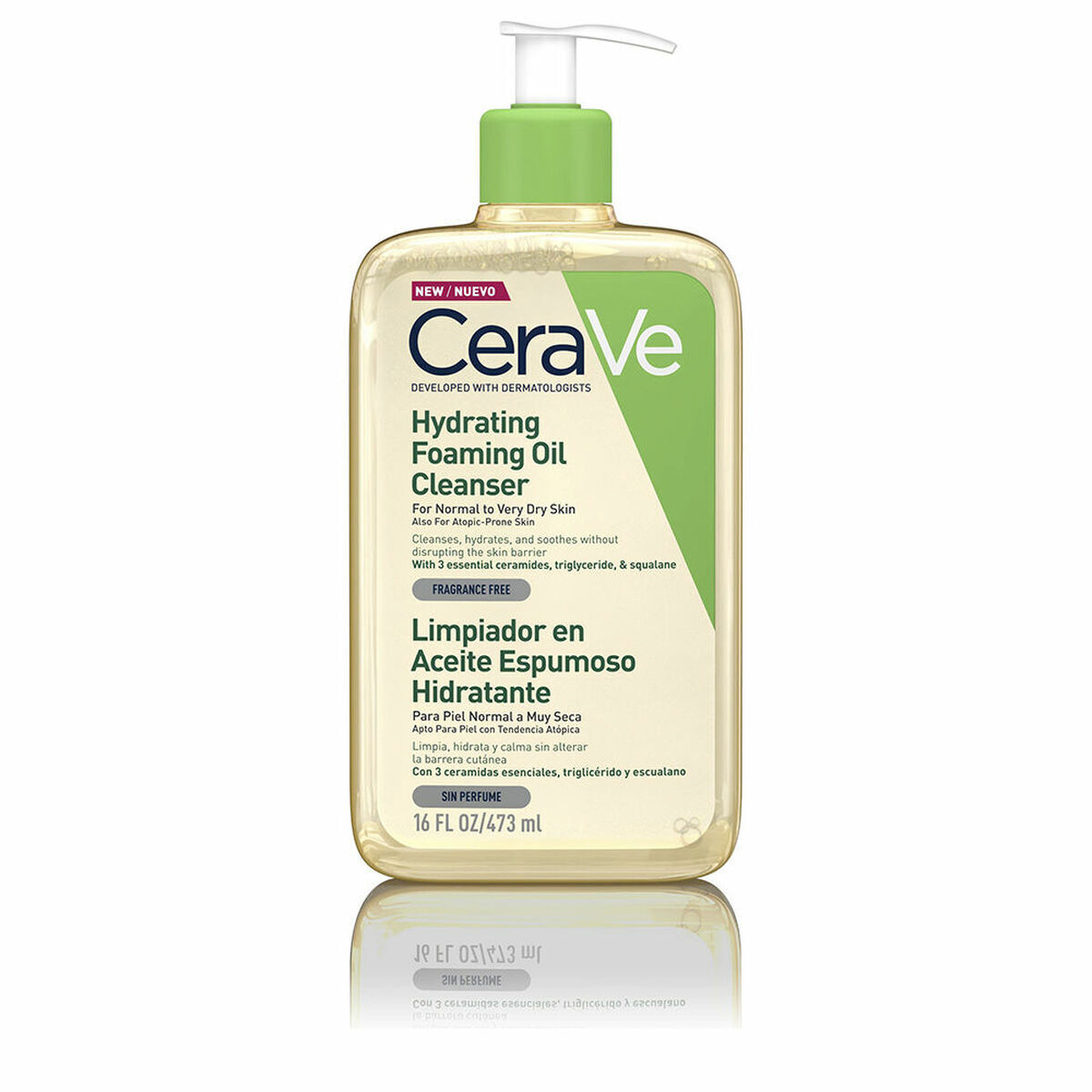 Olio Idratante CeraVe Hydrating Foaming Oil Cleanser Schiuma Detergente 473 m