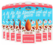 Blue Diamond Almond Breeze Unsweetened (8 x 1L)