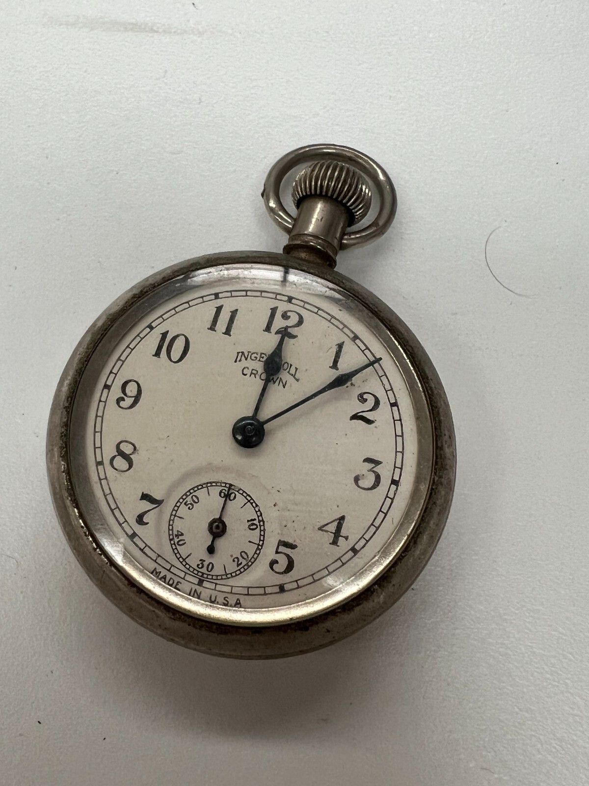 VINTAGE INGERSOLL CROWN POCKET WATCH eBay