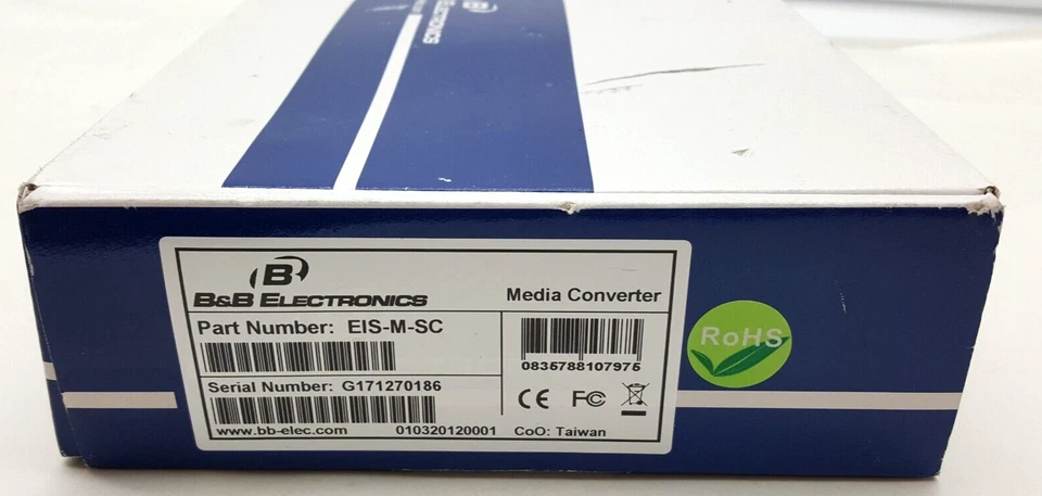 B&B Electronics Media Converter EIS-M-SC 10/100 TO 100FX MULTI-MODE - Image 2 of 4
