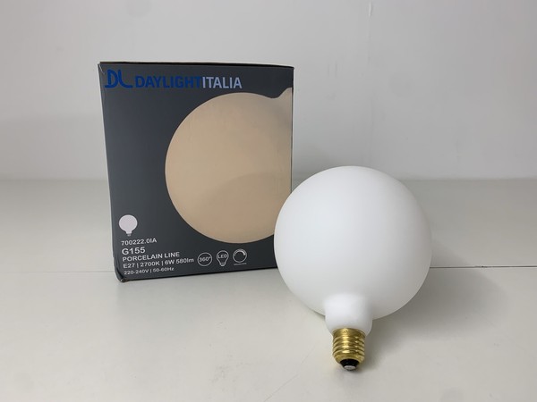 Daylightitalia Led-GlüHbirne Porzellan G155 6W E27 Dimmbar 2700K-image