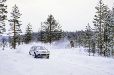 Ingvar Carlsson Per Carlsson Mazda 323 WRC Rally 1991 Old Photo 1