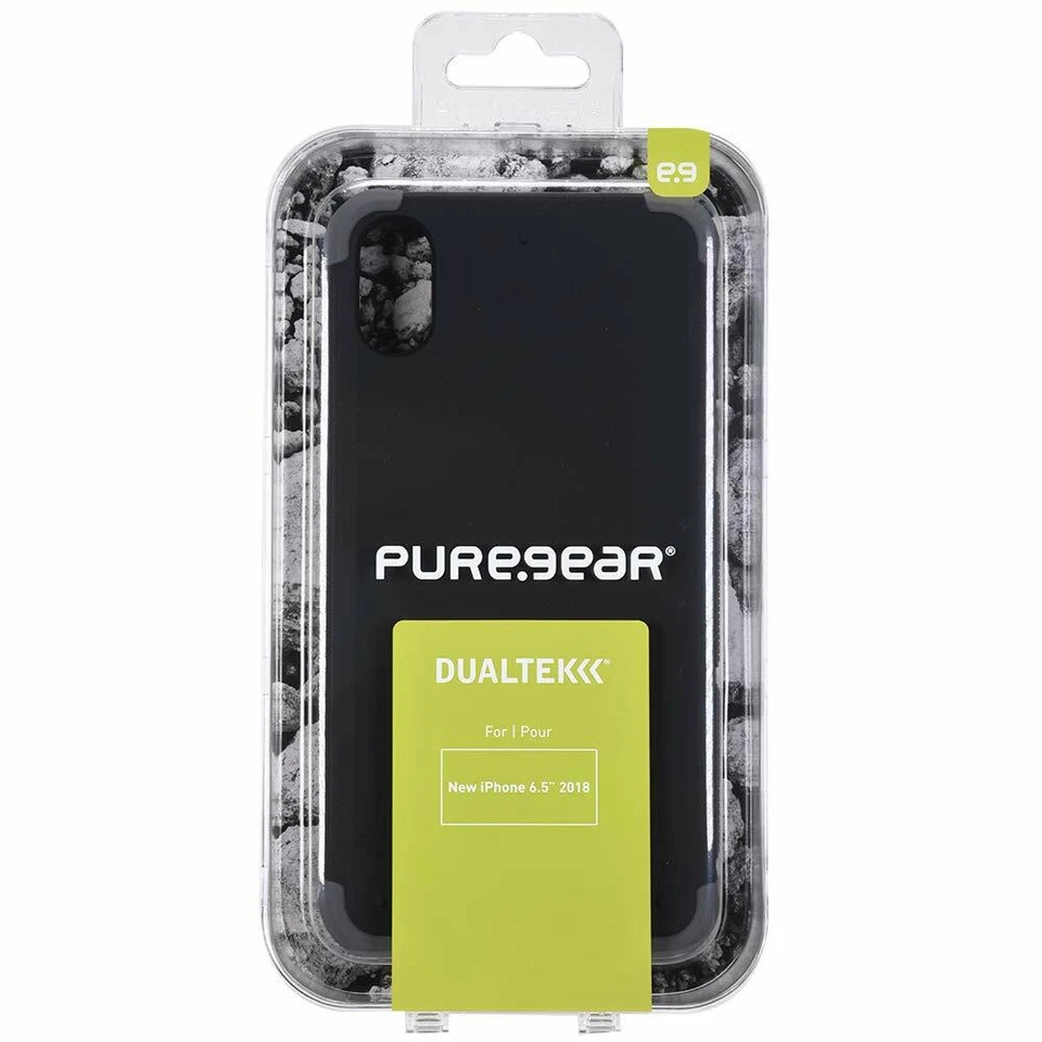 Funda protectora contra caídas DualTek iPhone XS Max grado militar | Negra mate Foto 2 de 4