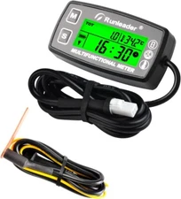 Digital Tach Hour Meter,Engine Heat Sink Temperature Gauge,Alert RPM & Temp