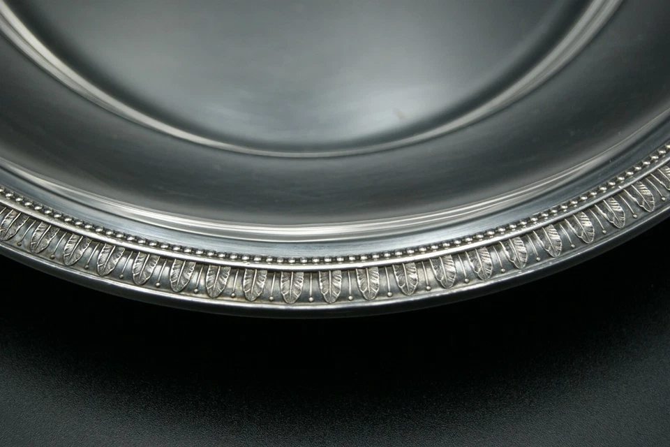 БОЛЬШОЙ ОВАЛЬНЫЙ ПОДНОС CHRISTOFLE MALMAISON XXL РЫБА ОВОЩНОЕ МЯСО ПОСЕРЕБРЕННАЯ ФРАНЦИЯ - Изображение 3 из 4