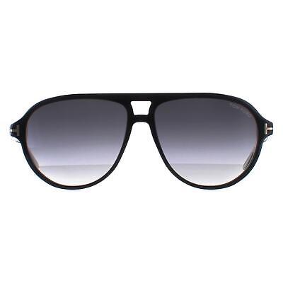 Tom Ford Sunglasses FT0932 Jeffrey 01B Shiny Black Smoke Tom Ford Sunglasses FT0932 Jeffrey 01B Shiny Black Smoke