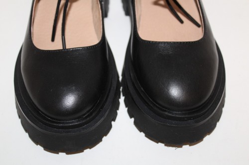 Steve Madden Landon Platform Mary Janes Black Leather Sz 8 M - Picture 9 of 14
