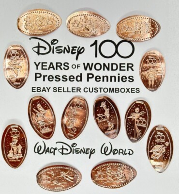 Walt Disney World 100 100th Anniversary Pressed Penny Pennies PICK
