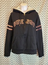 GUESS Bling Fur Lined Hoodie Size Xs - EUC