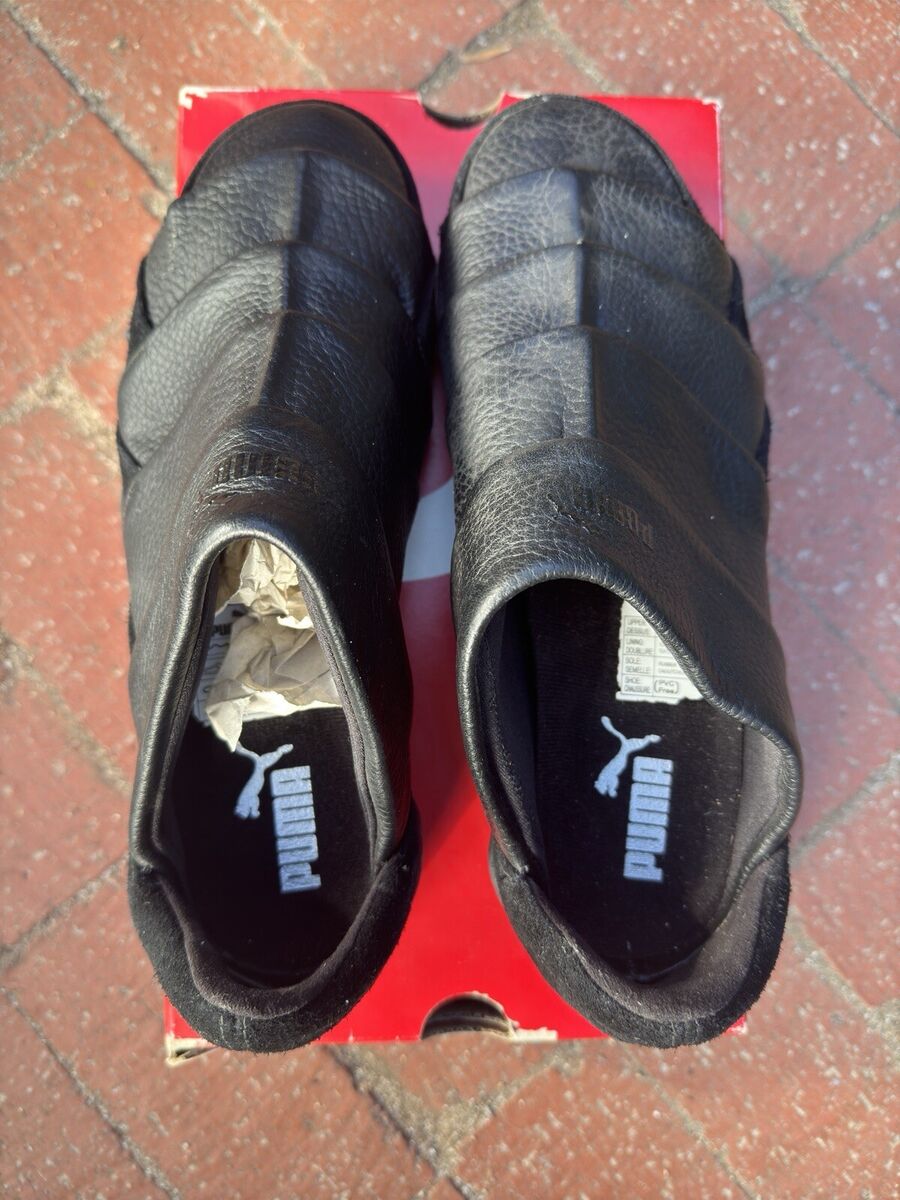 VTG Puma Satori Mens Low Top Leather Black Sz 9 RARE VTG Puma Satori Mens Low Top Leather Black Sz 9 RARE